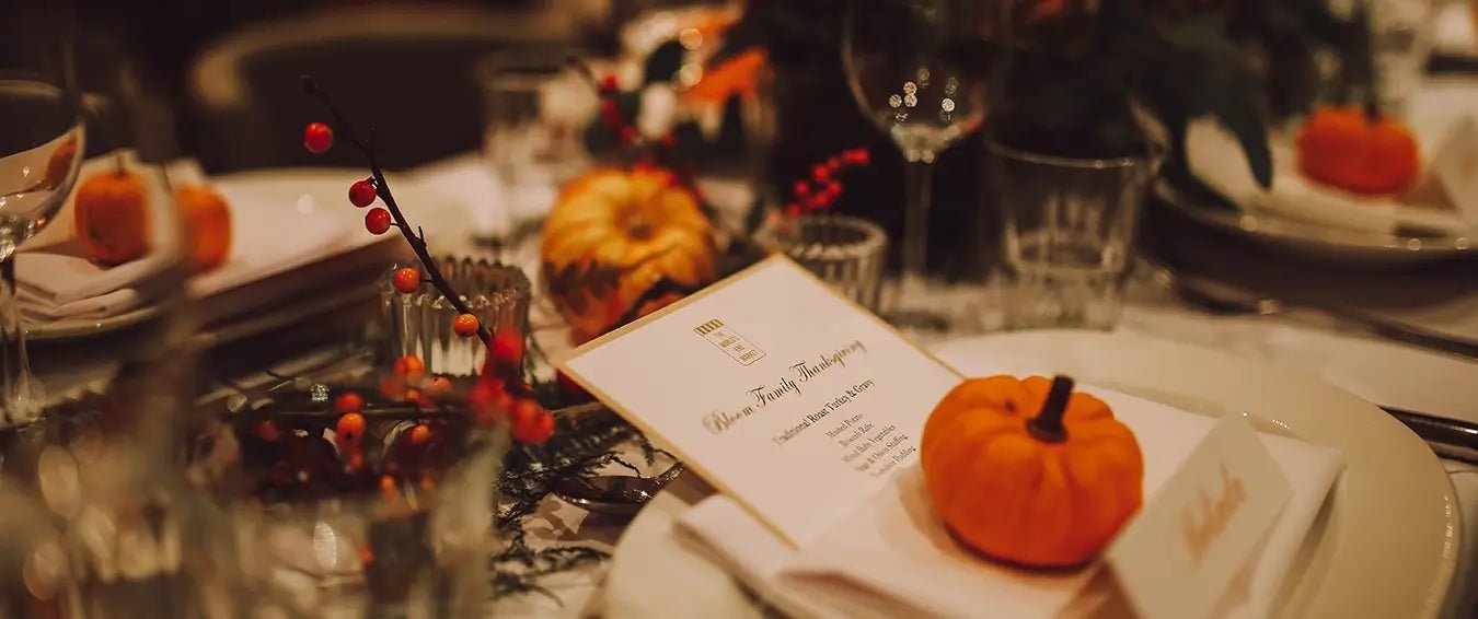 Thanksgiving table setup
