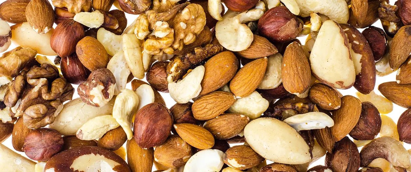 a variety of nuts