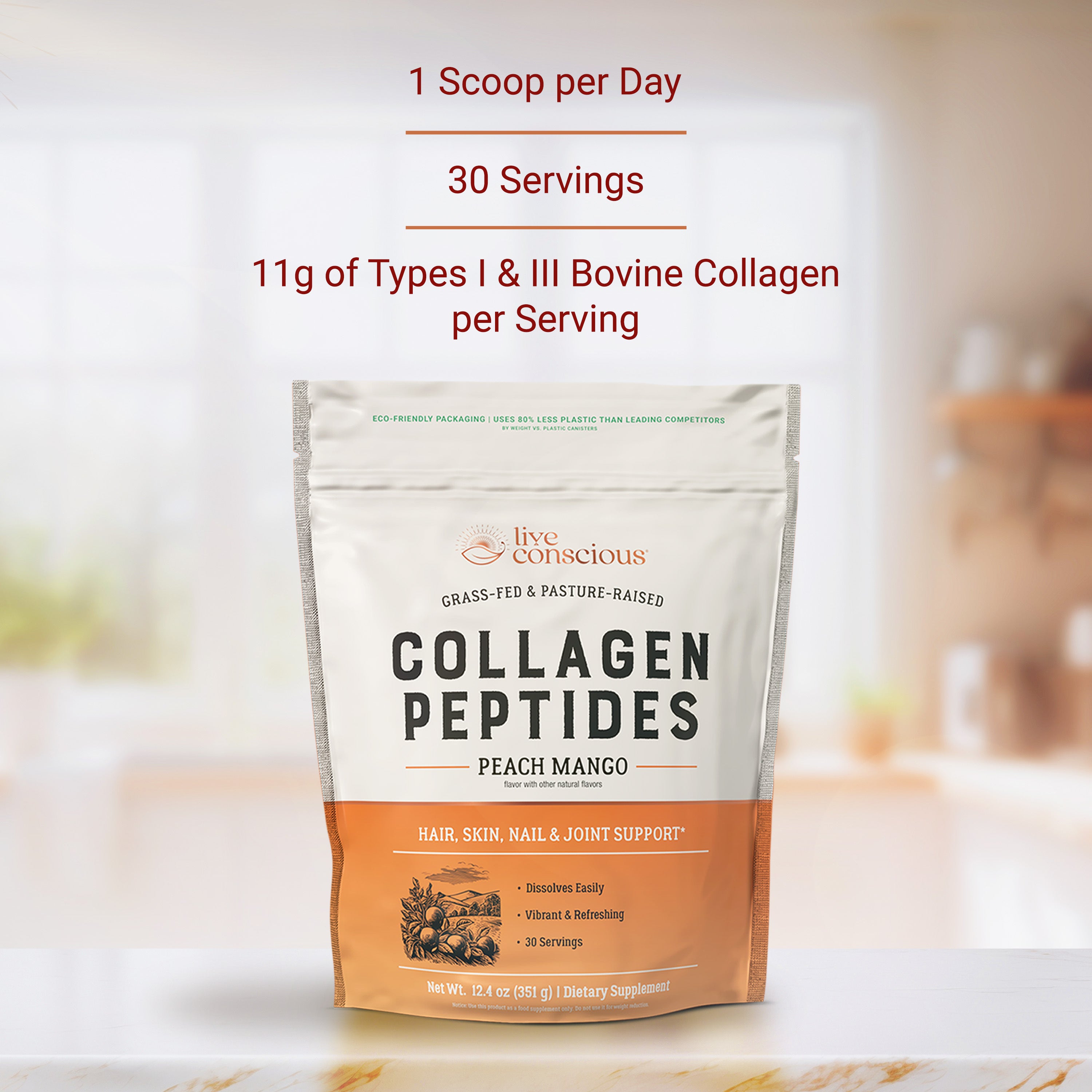 Collagen Peptides Peach Mango