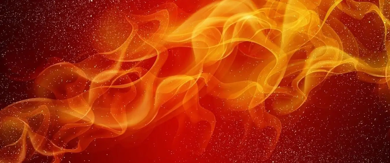 red hot flames digital illustration