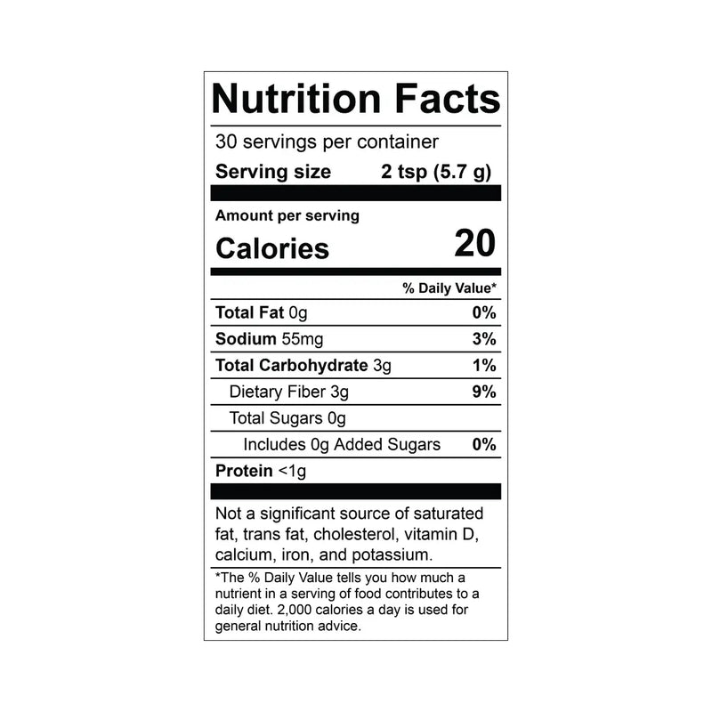 Nutrition Label