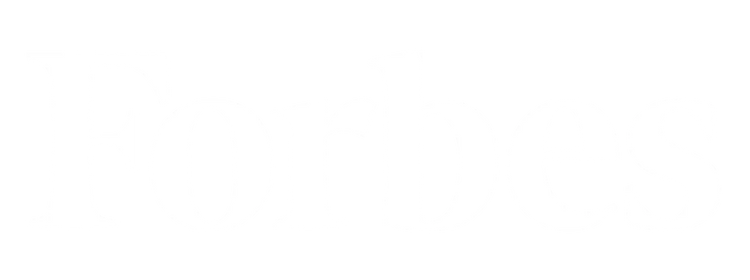 Forbes white logo