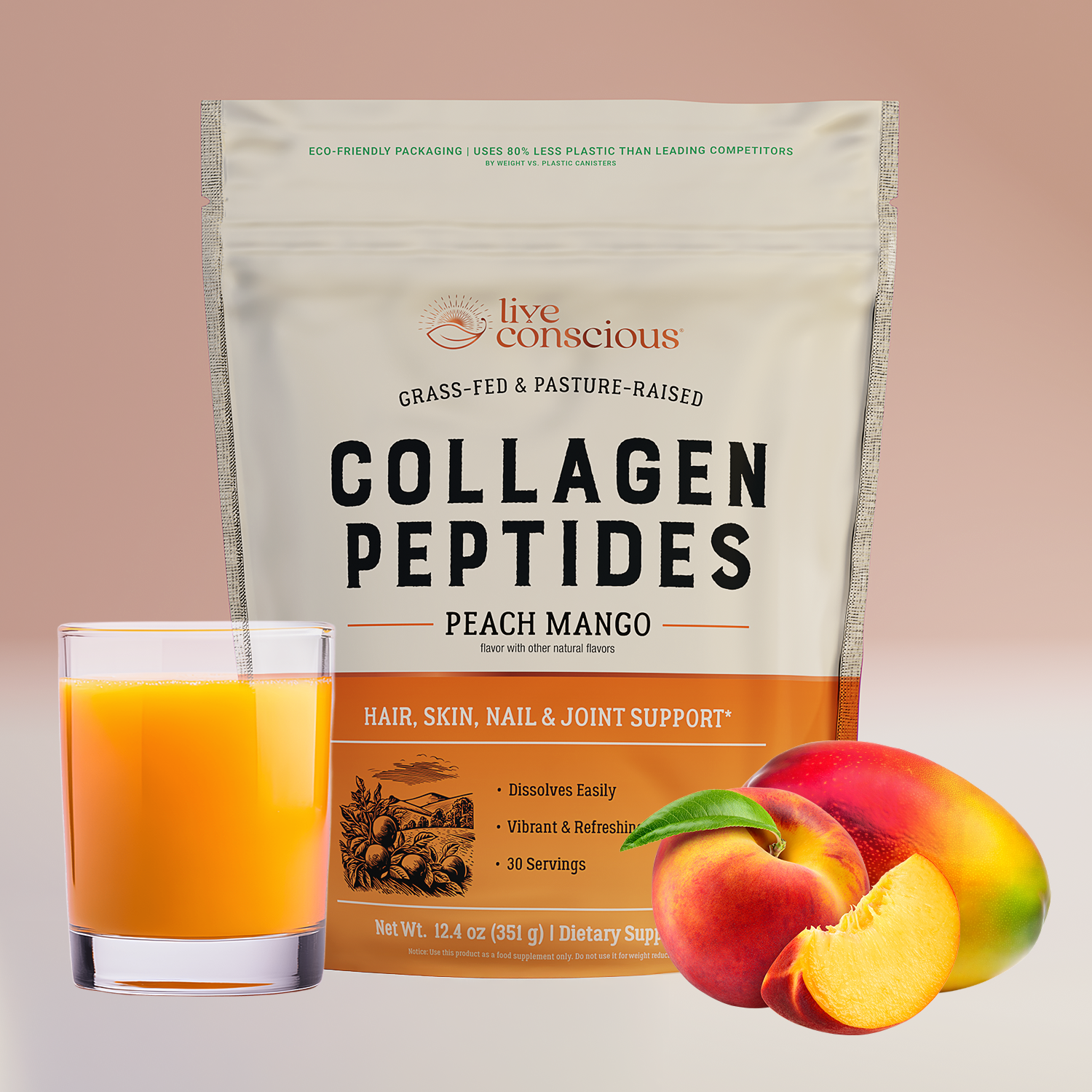 Collagen Peptides Peach Mango