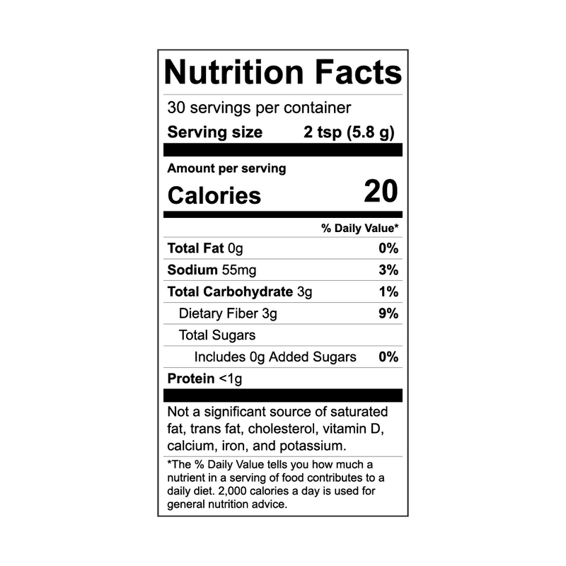 Nutrition Label