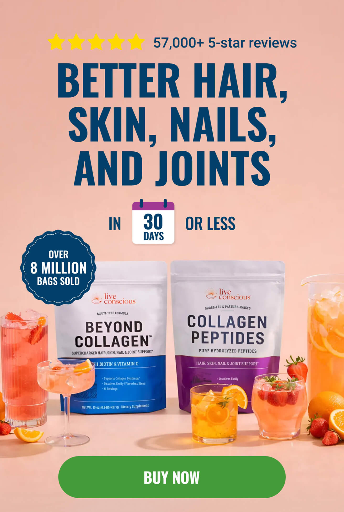 Hazelnut Collagen Peptides: Keto-Friendly | Live Conscious – We