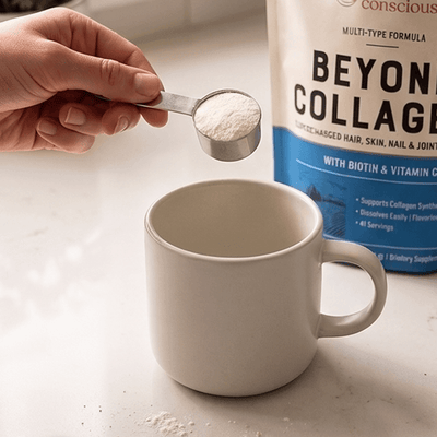 Step 1: Add 1 scoop of Beyond Collagen into a mug or glass