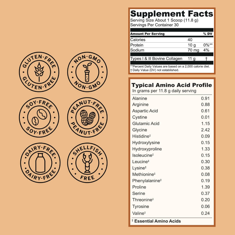 Collagen Peptides Hazelnut