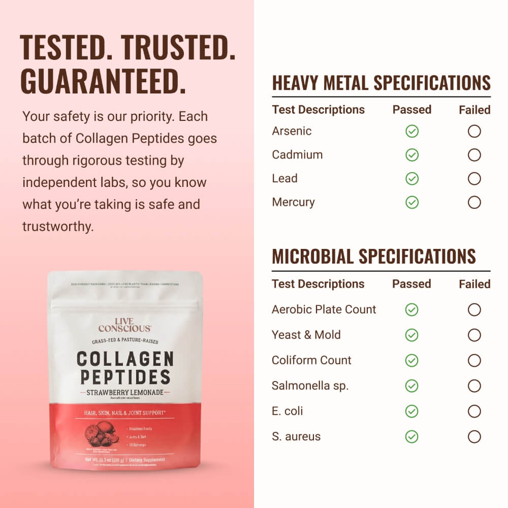 Collagen Peptides Strawberry Lemonade