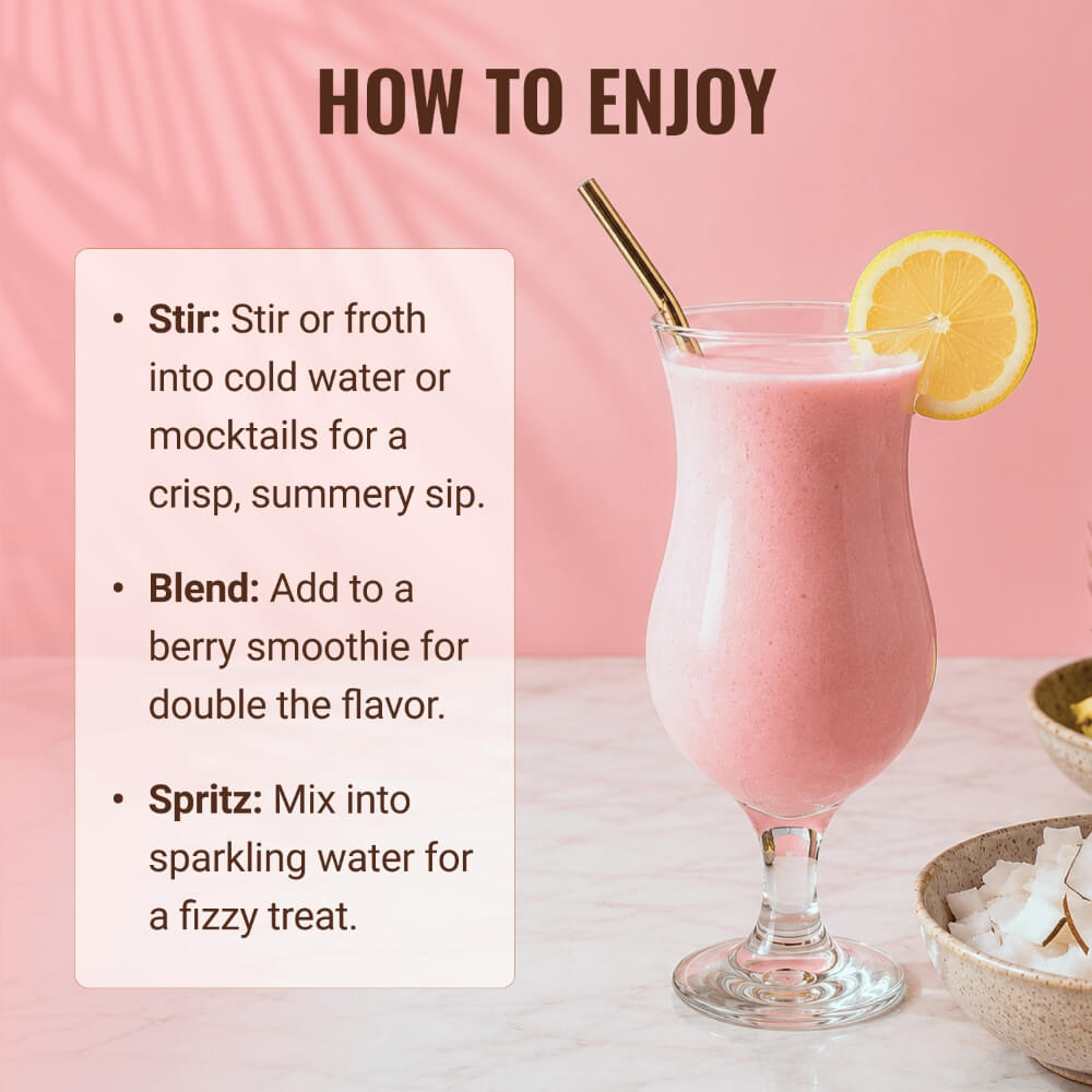 Collagen Peptides Strawberry Lemonade