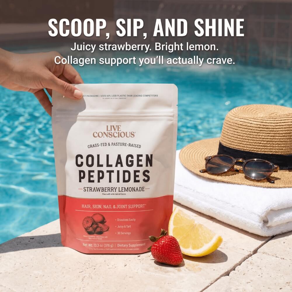 Collagen Peptides Strawberry Lemonade
