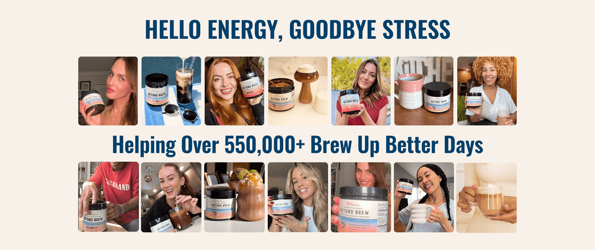 Beyond Brew Vanilla Latte: Mushroom Coffee Alternative with L-Theanine ...