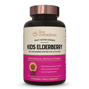 Bottle of Kids Elderberry Immune Gummy